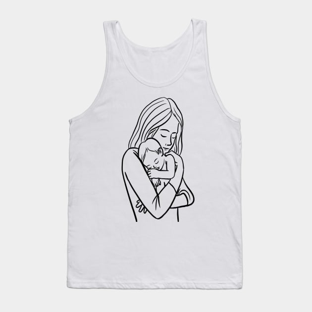 I Love My Mom T-Shirt Tank Top by medhat